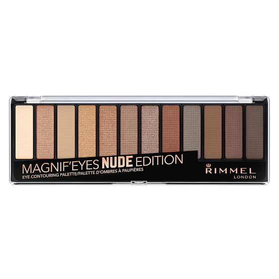 Rimmel London Magnifeyes Paleta očních stínů 001 Nude Edition 14,16 g