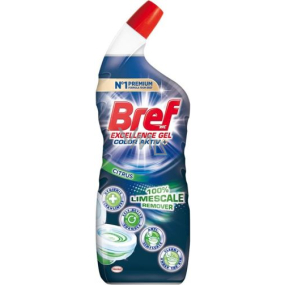 Bref Excellence Gel Color Aktywny Cytrus płyn do czyszczenia WC przeciwko kamieniowi 700 ml