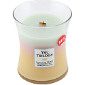 WoodWick Trilogy Summer Sweets - Letní sladkosti vonná svíčka s dřevěným knotem a víčkem sklo střední 275 g