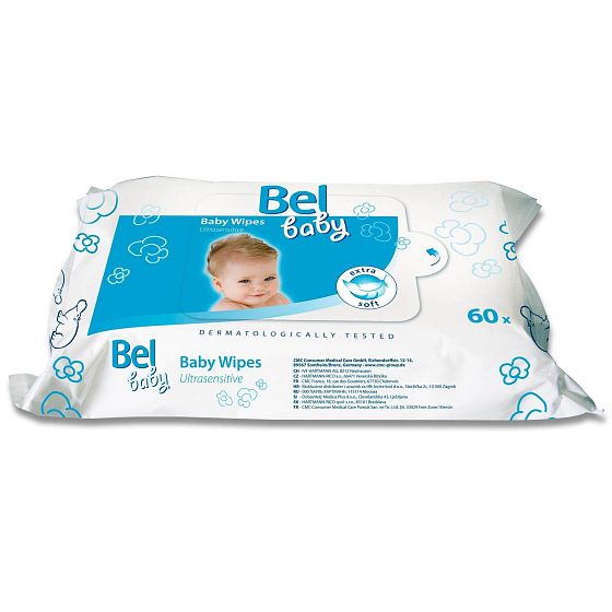 Bel Baby Ultrasensitive vlhčené ubrousky pro děti 60 kusů