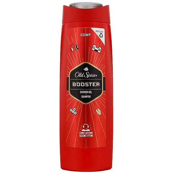 Old Spice Booster 2w1 żel pod prysznic i szampon dla mężczyzn 400 ml