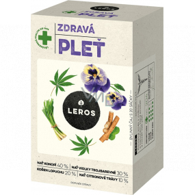 Leros Zdrowa mieszanka konopna z fiołkiem i łopianem, która oczyści i rozjaśni twoją skórę 20 x 1,5 g