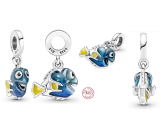 Zawieszka ze srebra próby 925 Disney w poszukiwaniu Nemo - Dory, element do bransoletki