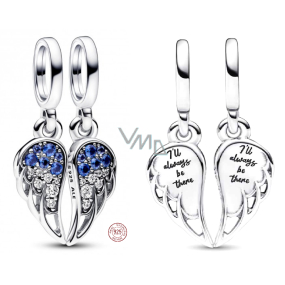 Zawieszka ze srebra próby 925 Uroczy podzielny anioł 2w1, charms do bransoletki symbol