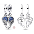 Zawieszka ze srebra próby 925 Uroczy podzielny anioł 2w1, charms do bransoletki symbol