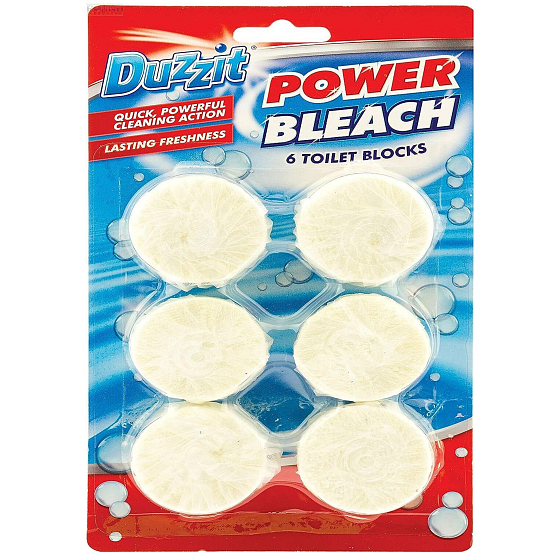 Duzzit Power Bleach Blok WC 6 sztuk