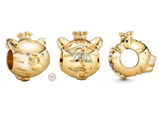Charm Srebrny 925 Tygr jest trzecim zwierzęciem w 12-letnim cyklu chińskich znaków zodiaku, koralik na bransoletkę