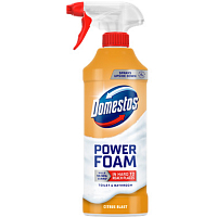 Domestos piankowy środek czyszczący do toalet i łazienek Power Foam Citrus Blast, 435 ml