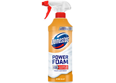 Domestos piankowy środek czyszczący do toalet i łazienek Power Foam Citrus Blast, 435 ml