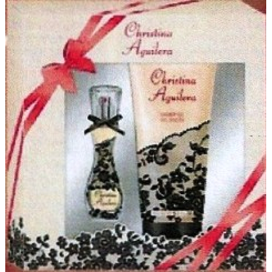 Christina Aguilera Signature parfémovaná voda pro ženy 15 ml + sprchový gel 200 ml, dárková sada