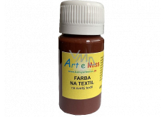 Art e Miss Farba na jasny tekstyl 24 Brązowa 40 g