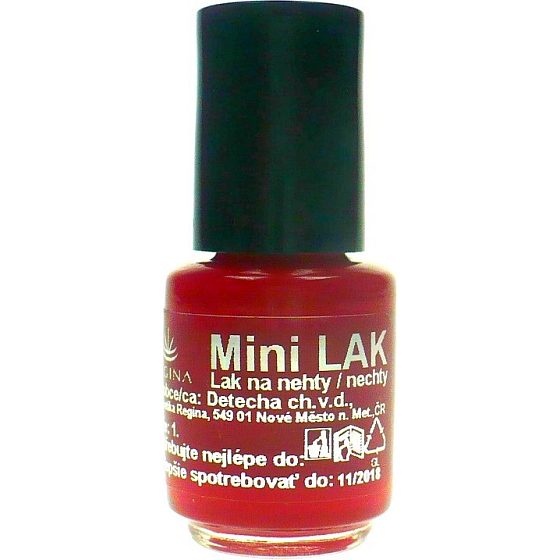 Regina Trikolóra mini lak na nehty Červený 5 ml