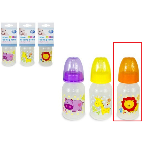 First Steps Jungle 0+ kojenecká láhev Lev 150 ml
