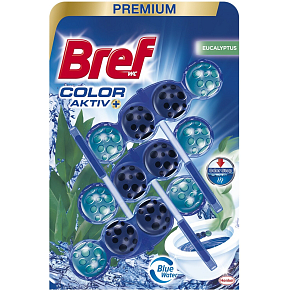 Bref Blue Aktive Eukaliptus, WC kulki, 3 × 50 g