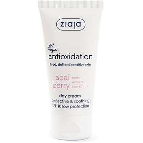 Ziaja Acai Berry SPF 10 ochrona, kojący dzienny krem do twarzy 50 ml