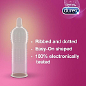 Durex Pleasure Me kondom s vroubky a výstupky pro stimulaci obou partnerů, nominální šířka: 56 mm 12 ks
