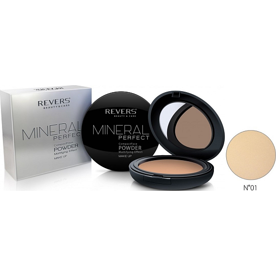 Revers Mineral Perfect Powder kompaktní pudr 01, 8 g