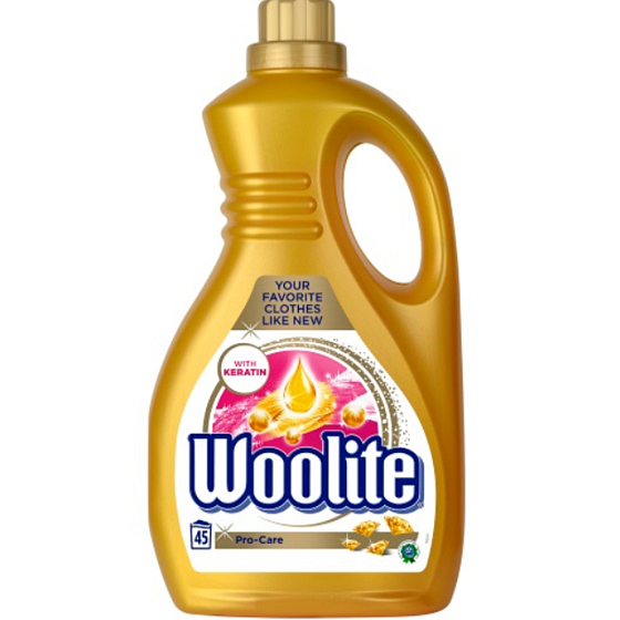 Woolite Pro-Care prací gel, zjemňuje a chrání vlákna 45 dávek 2,7 l