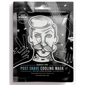 Barber Pro Pleťová maska textilní po holení pro muže 30 g