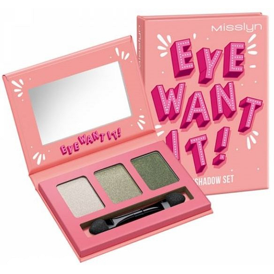 Misslyn Eye Want It! paletka očních stínů v papírovém obalu 56 Leaf Me Alone 2,1 g