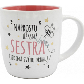 Nekupto Dárkové centrum Keramický hrnek Úžasná sestra 350 ml