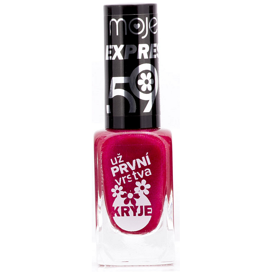 Moje 59 Expres lak na nehty červená 10 ml