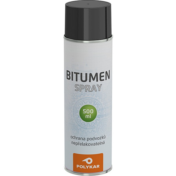 Polykar Bitumen natrysk na podvozki samochodów, spray, czarny, 500 ml