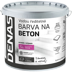 DENAS NA BETON farba nawierzchniowa na beton, 0905 szary antypoślizgowy, 5 kg
