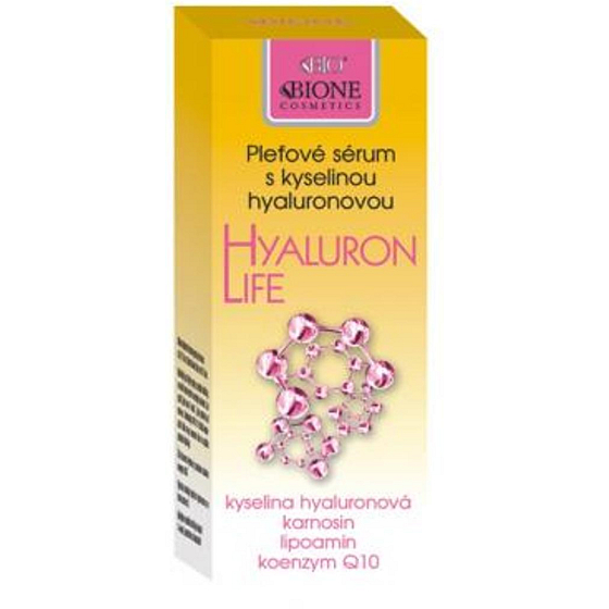 Bione Cosmetics Hyaluron Life z kwasem hialuronowym serum do mieszanej i tłustej cery 40 ml