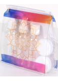 Albi Original Zestaw podróżnych butelek 3 x 80 ml + 2 pojemniki + Mandala etui - 15 cm x 15 cm x 4,5 cm