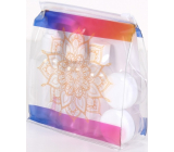 Albi Original Zestaw podróżnych butelek 3 x 80 ml + 2 pojemniki + Mandala etui - 15 cm x 15 cm x 4,5 cm