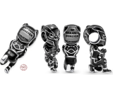 Charm Srebrny 925 Marvel The Avengers, Black Panther, koralik na bransoletkę film