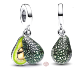 Zawieszka ze srebra próby 925 Awokado 2w1, charms do bransoletki