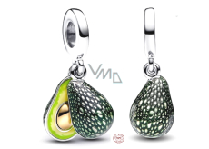 Zawieszka ze srebra próby 925 Awokado 2w1, charms do bransoletki