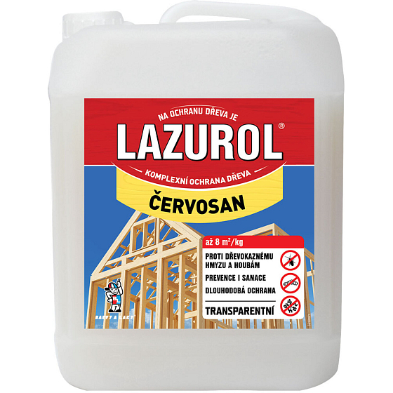 Lazurol Červosan na zwalczanie korników, 5 l