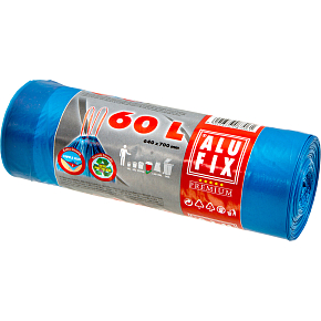 Alufix worki na śmieci, 20 µ, 64 × 71 cm, 60 l, 15 sztuk Alufix worki na śmieci, 20 µ, 64 × 71 cm, 60 l, 15 sztuk