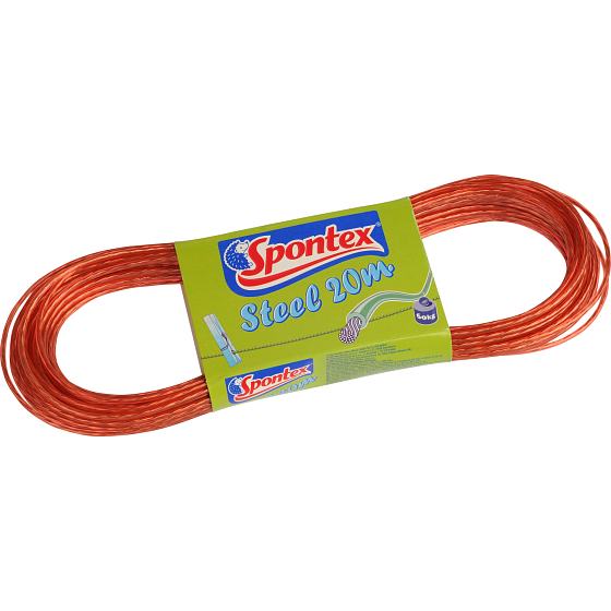 Spontex stalowa linka z plastikowym pokryciem, długość 20 m