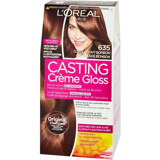L'Oréal Casting Crème Gloss farba do włosów Czekoladowy cukierek 635