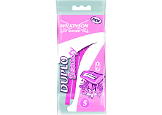 Wilkinson Sword Duplo Beauty jednorazowe maszynki do golenia, 2 ostrza, 5 sztuk