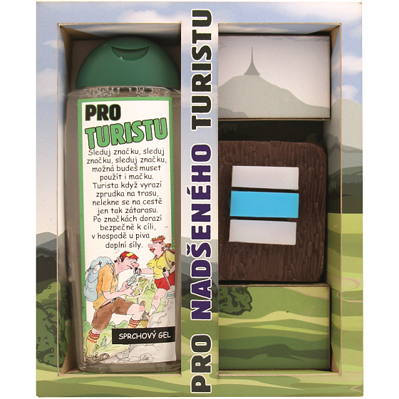Bohemia Gifts Urbanova kosmetika Pro turistu sprchový gel 300 ml + ručně vyráběné toaletní mýdlo 35 g, kosmetická sada