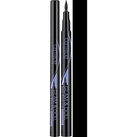 Catrice Glam & Doll Super Black Liner voděodolné oční linky v peru 010 Super Black Waterproof 1 ml