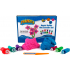 Mad Mattr Kinetický písek modelovací Kreativní set růžová 140 g + modrá 140 g + vykrajovátka 6 kusů