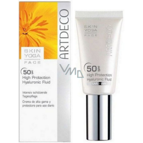 Artdeco Skin Yoga Wysoka Ochrona SPF50 nawilżający fluid z kwasem hialuronowym dla starzejącej się skóry 30 ml