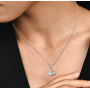 Charm Srebrny 925 Liść Ginkgo Biloba symbol zdrowia, równowagi, przyroda bransoletka zawieszka