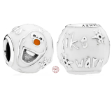 Zawieszka ze srebra próby 925 Disney Kraina Lodu Olaf, koralik do bransoletki