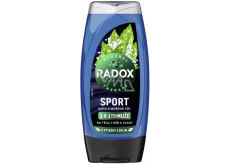 Radox Men 3w1 Sport Mięta i minerały morskie żel pod prysznic dla mężczyzn 225 ml