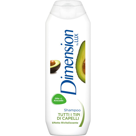 Dimension by LUX 2w1 szampon Awokado do wszystkich typów włosów, 250 ml