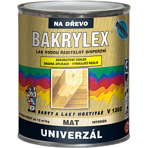Bakrylex V1302 uniwersalny matowy lak dyspersyjny do drewna bezbarwny, 600 g