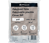 Spokar Profi folie zakrywająca, 35 µ, 20 m², 4 × 5 m