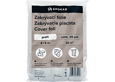 Spokar Profi folie zakrywająca, 35 µ, 20 m², 4 × 5 m